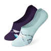 No Show Socks Paper Planes & Clouds