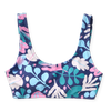 Sporty Bikini Top Colorful Leaves