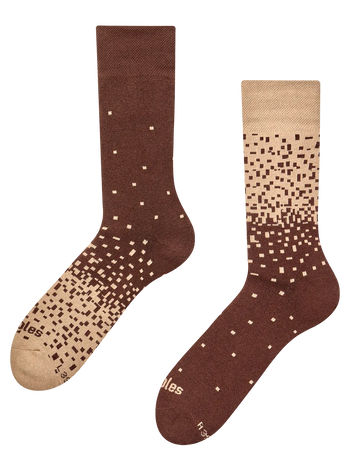 Warm Socks Brown & Beige