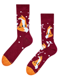 Bamboo Regular Socks Fox & Leaves