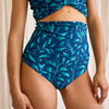 Women's MagicMix Bikini Briefs Turquoise Flowers
