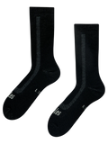 Black Merino wool terry socks