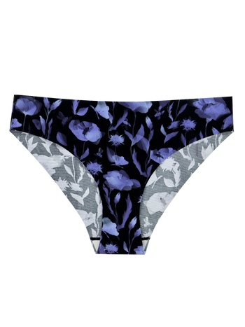 Women's Traceless Briefs Midnight Poppy