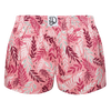 Women's Boxer Shorts Pink Leaves