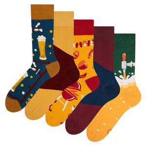 Regular Socks 5-Pack Beer Time