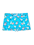 Kids' Elastic Swim Shorts Seagull on Vacation