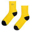 Ribbed Mid Calf Socks Yellow Cyclist