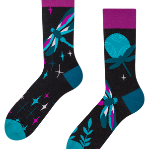 Regular Socks Dragonflies at Night