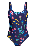 One-piece Swimsuit Aquarelle Flowers