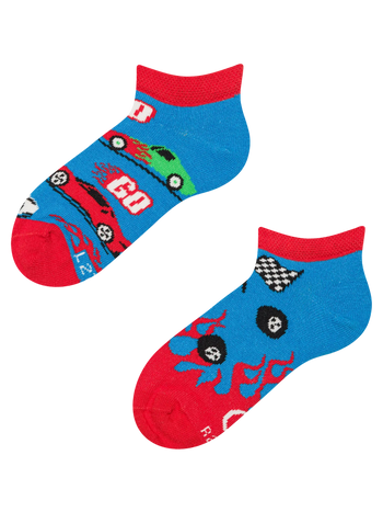 Kids' Ankle Socks Fast Cars