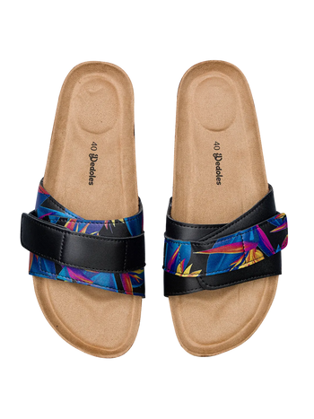 Women's Cork Slides Bird of Paradise