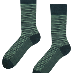 Pastel Green Pattern Socks