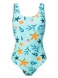 Women's One-Piece Swimsuit Seashells