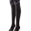 Over the Knee Socks Black & White Hearts