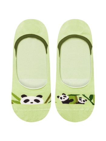 No Show Socks Pandas & Bamboo