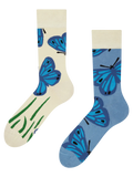 Bamboo Regular Socks Blue Butterfly