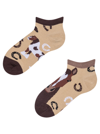 Kids' Ankle Socks Horses
