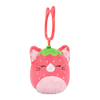 Squishmallows Clip-On Olma the Strawberry Cat, 9 cm