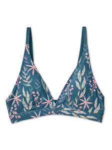 Women's Traceless Triangle Bralette Meadow Grass