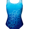 Women's One-Piece Swimsuit Aqua Mandala