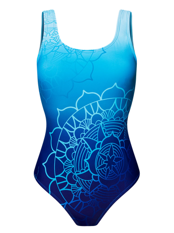 Women's One-Piece Swimsuit Aqua Mandala