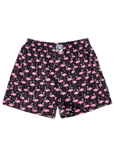 Men's Boxer Shorts Flamingos & Hearts