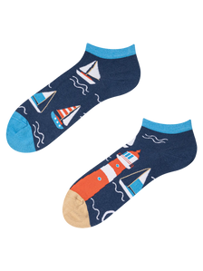 Ankle Socks Lighthouse & Sailboats