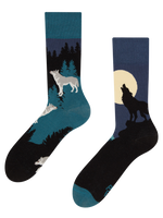 Regular Socks Moon Wolf