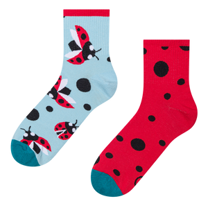 Crew Socks Ladybugs & Dots