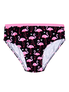 Girls' Briefs Flamingos & Hearts
