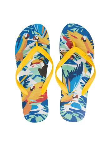 Flip Flops Tropical Birds