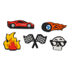 Shoelace charms Racer 5-pack