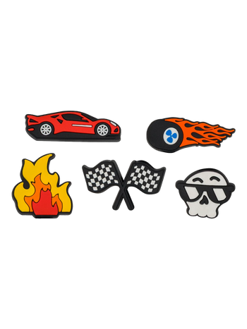 Shoelace charms Racer 5-pack