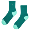 Ribbed Mid Calf Socks Green Cyclist
