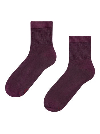 Anti-Stress Crew Socks Dark Burgundy