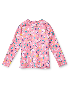 Kids’ UV Protective Swim Shirt Sweet Butterflies