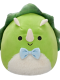 Squishmallows Tristan the Green Triceratops with Fuzzy Belly, 20 cm