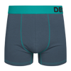 Grey & Turquoise Men's Trunks