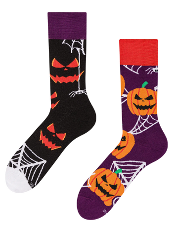 Regular Socks Scary Pumpkin