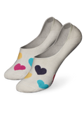 No Show Socks Colorful Hearts