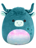 Squishmallows Clark the Green Highland Cow, 13 cm