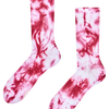 Burgundy Tie-dyed Regular Ribbed Socks