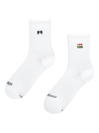 Ribbed Mid Calf Socks Still Playing