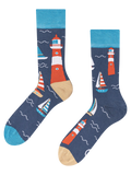 Bamboo Regular Socks Lighthouse & Sailboats