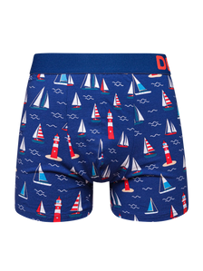 Men's Trunks Lighthouse & Sailboats