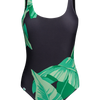 One-piece Swimsuit Banana Leaves