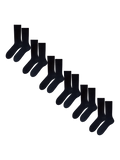 6-Pack Bundle Combed Cotton Black Socks