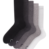 Sports Socks 5-Pack Black & White Classic