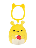 Squishmallows Clip-On Zarina the Yellow Banana Slug, 9 cm