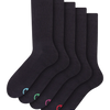 Sports Socks 5-Pack Black Classic